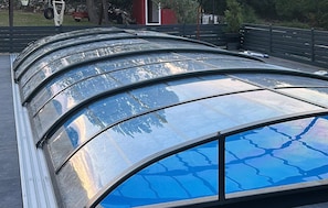 A curved glass roof structure. - Gorgeous home in Polje (Polje)