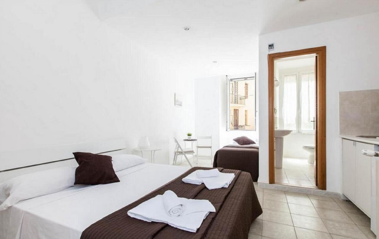 1 slaapkamer, een bureau, gratis wifi, beddengoed