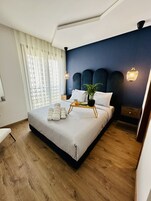 Deluxe-huoneisto | 1 makuuhuone, silitysrauta/-lauta, ilmainen Wi-Fi