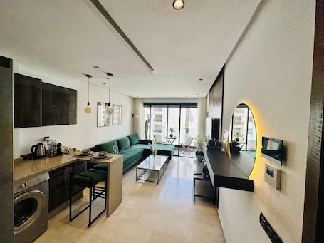 Deluxe Apartment | Living area. Stay'Inn - Stadium Penthouse