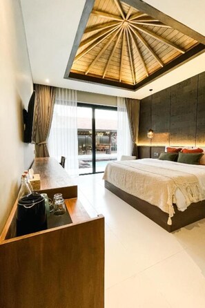 1 bedroom, WiFi, bed sheets - Luna Ola Villa Berawa - Deluxe Villa
 (Kuta Utara)