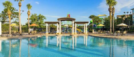 Een verwarmd zwembad