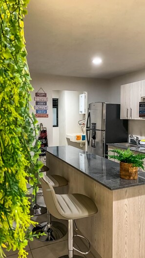 Microwave, coffee/tea maker, blender, cookware/dishes/utensils - Beautiful apartment in the heart of Guadalajara (Guadalajara)