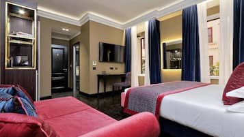 Classic Quadruple Room | Premium bedding, down comforters, memory foam beds, minibar