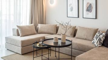 Smart-tv och en stereo