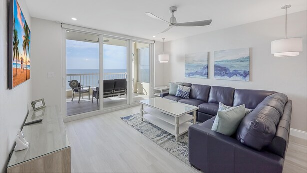 Condo, Multiple Beds (Luxury Cape Marco unit with pool, gym) | Living area - Luxury Cape Marco Unit With Pool, gym and Tennis (Marco Island)