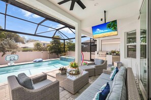 House, Multiple Beds (2022 built home with pool/spa and wal) | Pool | A heated pool - 2022 Built Home With Pool/spa and Walk to Mackle Park (Marco Island)