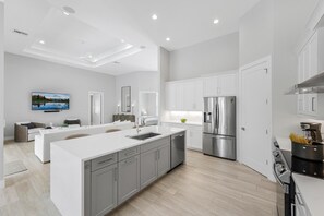 House, Multiple Beds (Modern 2023 built home steps to beach) | Private kitchen - Modern 2023 Built Home Steps to Beach/shops/dining (Marco Island)