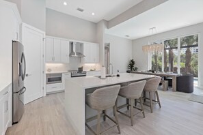 House, Multiple Beds (Modern 2023 built home steps to beach) | Private kitchen