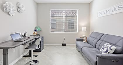 Modern Waterfront Home in Artesia With Pool/gym