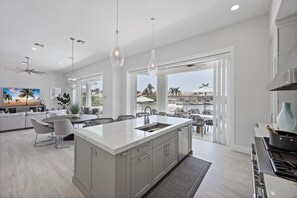 House, Multiple Beds (Waterfront home with pool, spa and ka) | Private kitchen