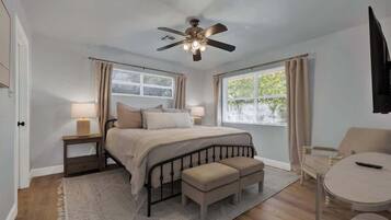 House, Multiple Beds, Pool Access, Garden View (113 + 147 Weitz Rd) | 5 bedrooms, individually decorated, individually furnished, bed sheets