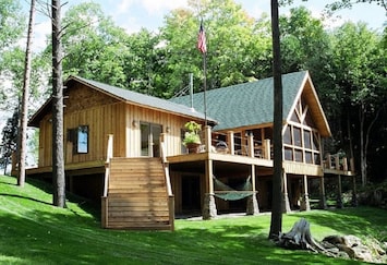 Exterior of the Lakehouse facing the water (100')