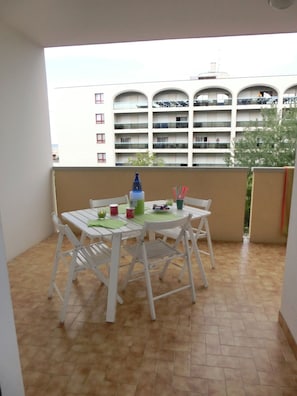 Departamento, 1 habitación, balcón, vista al océano | Balcón