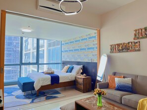 1 soverom, strykejern/-brett, wi-fi (inkludert) og sengetøy