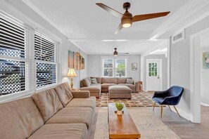 Living area - Folly Cottage, Right off Ocean!

 (Folly Beach)