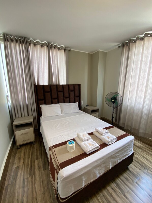 Free WiFi, bed sheets