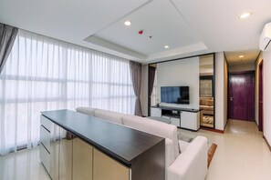 Living area - Brand New 2Br Apartment At The Kencana Residence (Jakarta)