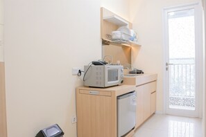 Appartement | Cuisine privée | Grand réfrigérateur, plaque de cuisson