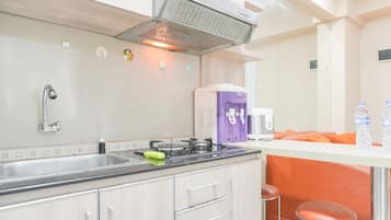 Apartment | Eigene Küche | Großer Kühlschrank, Herdplatte