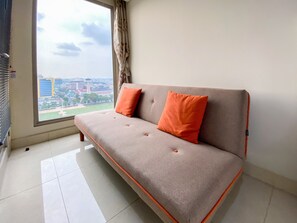 Studio | Living area - Good Deal Studio Apartment At Warhol (W/R) Residences (Semarang)