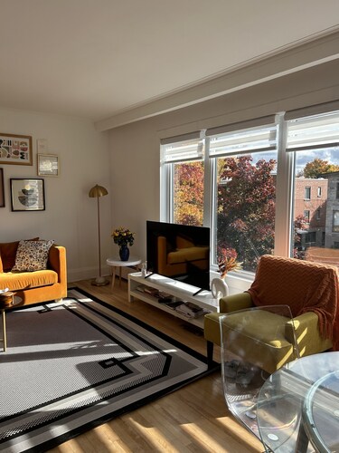 cozy, spacious and  bright  3 bedrooms apartment, walking distance to metro.