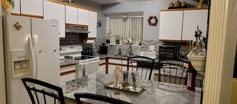 Ruby's private 2-bedroom home with parking. Recently renovated with flooring.