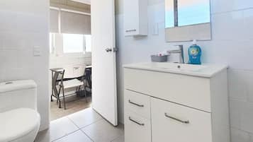 Towels, soap, toilet paper