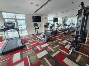 Stay fit and active in our well-equipped gym with treadmills, elliptical trainers, and stationary bikes.