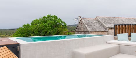 A heated pool