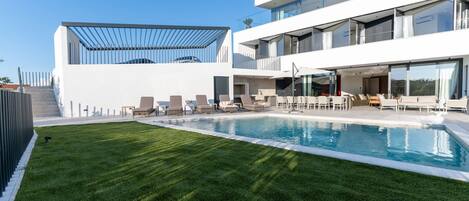 Una piscina riscaldata