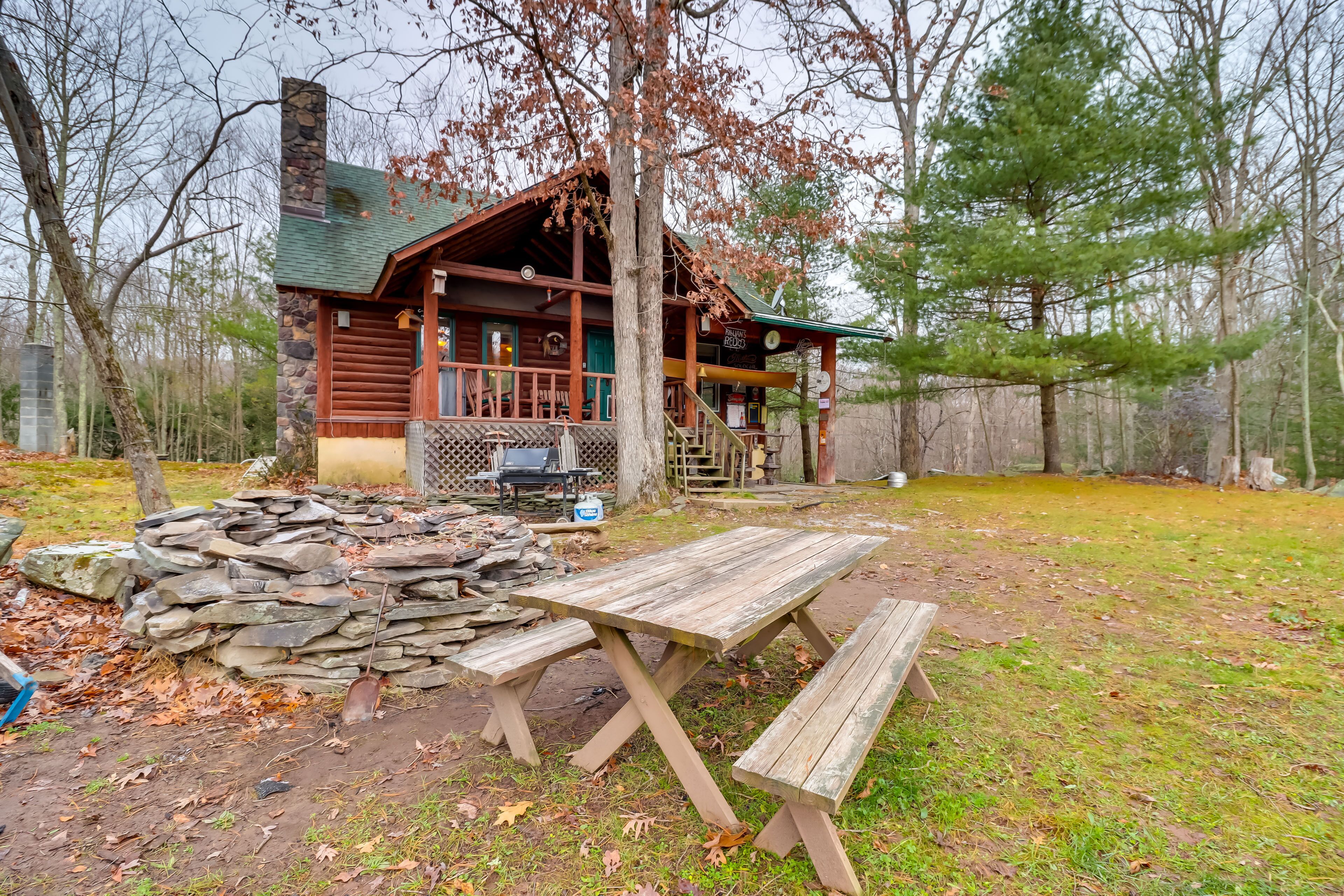 Secluded, Pet-Friendly Cresco Log Cabin: Fire Pit!