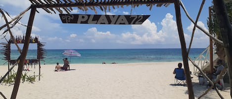Beach nearby, beach towels