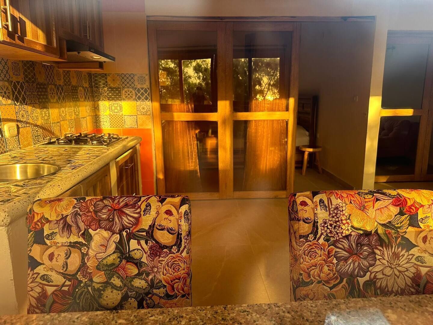 Frigorífico, placa de cocina, cafetera o tetera y hervidor eléctrico