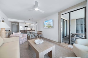 TV - Shoalwater 102 | Garden Level Beachfront Condo | Indoor, Outdoor Pools, Tennis, Sauna, Gym (Orange Beach)