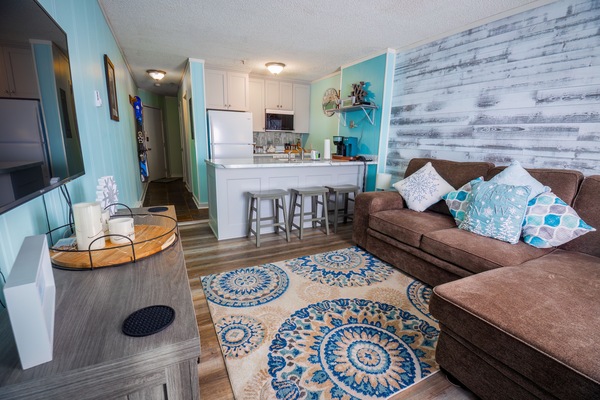 TV connectée, cheminée