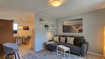 Fernseher, DVD-Player, Stereoanlage