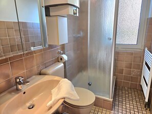 Shower, hair dryer