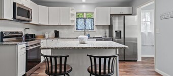 Serenity at Deep Hole Hideaway | Cozy Retreat w/ Deck, Firepit, Full Kitchen & Pet Friendly