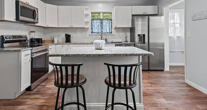 Serenity at Deep Hole Hideaway | Cozy Retreat w/ Deck, Firepit, Full Kitchen & Pet Friendly