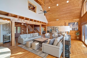 Smart TV, fireplace - Sunset Hideaway by SoCharm | Beautiful, expansive views of Lake Norman! (Mooresville)