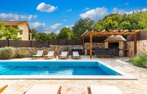 Una piscina riscaldata