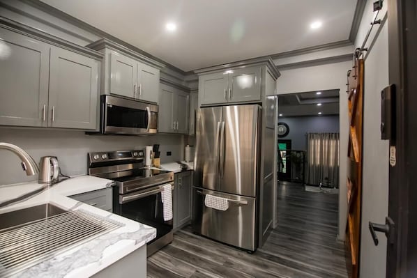 Microwave, oven, stovetop