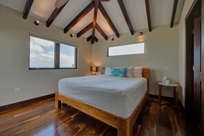 4 bedrooms, desk, iron/ironing board, travel cot