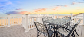 Spacious beach house with indoor pool, hot tub, & multiple decks