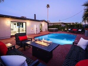 A heated pool