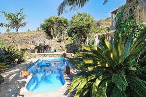 Pool - Holiday Home 'Casa El Retiro' with Sea View, Wi-Fi and Air Conditioning (Tijarafe)