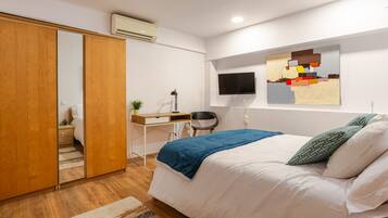 1 quarto, Wi-Fi de cortesia, roupa de cama