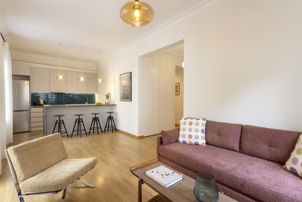 Living room - Stylish 2BR With Timeless Charm (Athens)