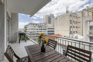 Balcony - 3BR Top Floor APT in Pedion Areos (Athens)